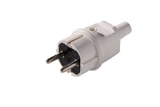 Martin Kaiser Enchufe de PVC con toma de tierra a prueba de salpicaduras IP44 Gris - 514/GR [30 Piezas]