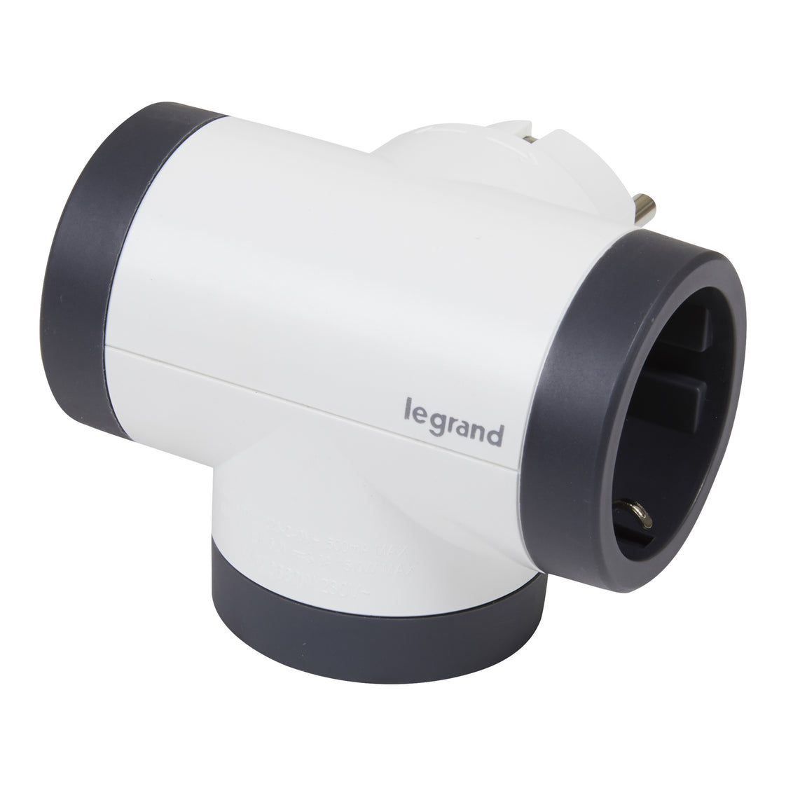 Legrand Dominó Giratorio Premium Tope de Contacto 2x2P+A Blanco (Enchufe Europeo) - 694522 [10 Piezas]