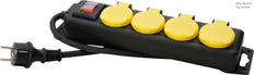 Interruptor de 4 vías Kopp con cable negro de 1,4 m IP44 - 223012002