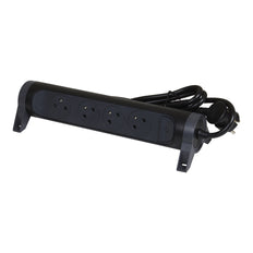 Legrand Enchufe Premium 4x2P Con Cable De 1.5M - Negro (Enchufe Europeo) - 049449 [5 Piezas]