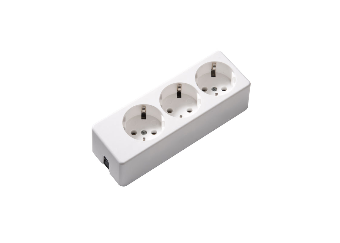 Martin Kaiser Enchufe de 3 Vías 35 Grados Blanco Ártico (Enchufe Europeo) - 1034/kws [40 Piezas]