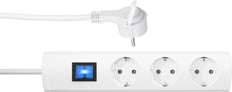 Kopp Universal Plus Interruptor de 3 vías blanco con cable - 233302018 [4 Piezas]