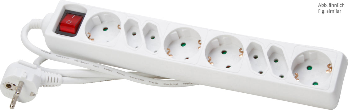 Kopp Interruptor de Enchufe de 8 Vías Borde Blanco Ártico - 129502003 [10 Piezas]