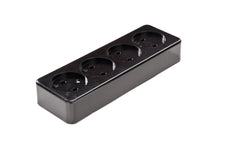 Martin Kaiser Enchufe Desenterrable de 4 Vías Negro 16Amp (Enchufe Europeo) - 509/sw [30 Piezas]