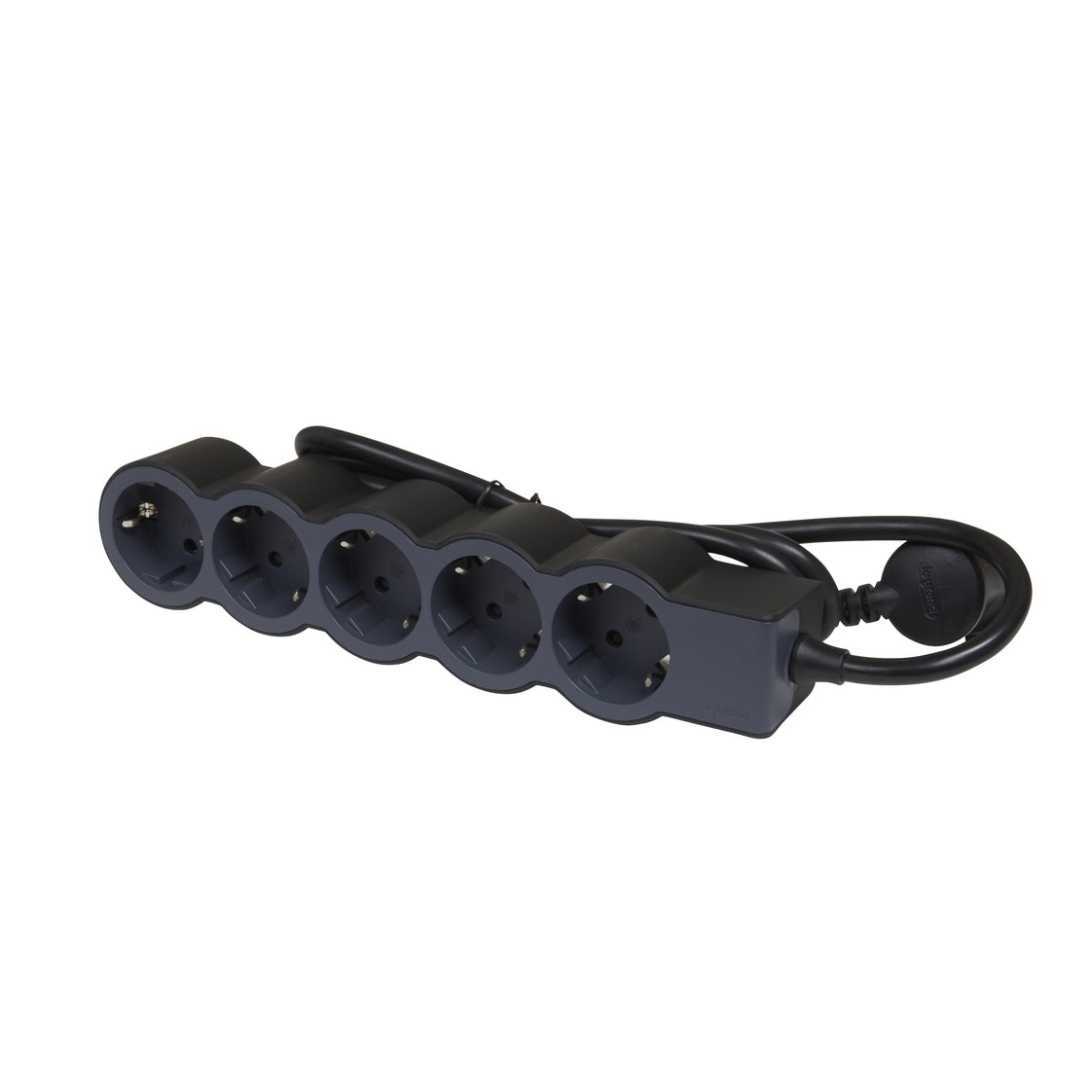 Legrand Enchufe Estándar 5x2P+A Cable 3m - Negro - 694564 [10 Piezas]
