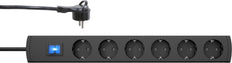 Kopp Universal 6V Cord Center con enchufe plano e interruptor - 233405007 [4 Piezas]