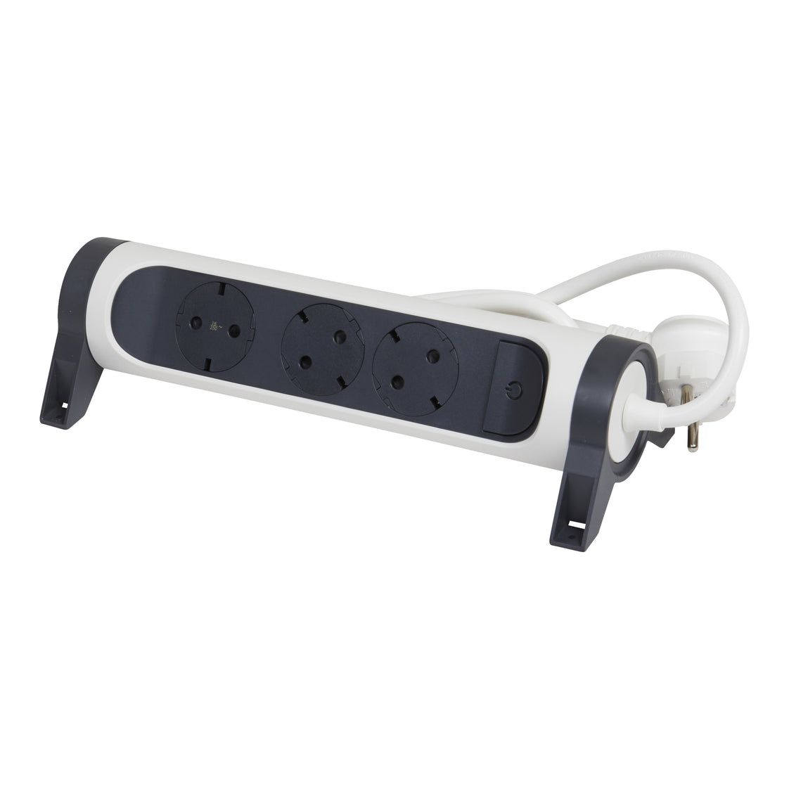 Legrand Enchufe Premium 3x2P+A Cable 1,5M Negro-Blanco (Enchufe Europeo) - 694527 [5 Piezas]