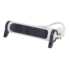 Legrand Enchufe Premium 3x2P+A Cable 1,5M Negro-Blanco (Enchufe Europeo) - 694527 [5 Piezas]