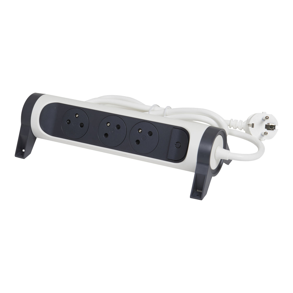 Legrand Enchufe Premium 3x2P Con Cable De 1,5m Negro Blanco (Enchufe Europeo) - 049443 [5 Piezas]