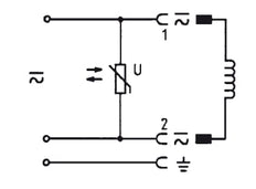 Conector 12-24V AC/DC (DIN - A) Con 1m De Cable y Varistor - Burkert 2508 783584