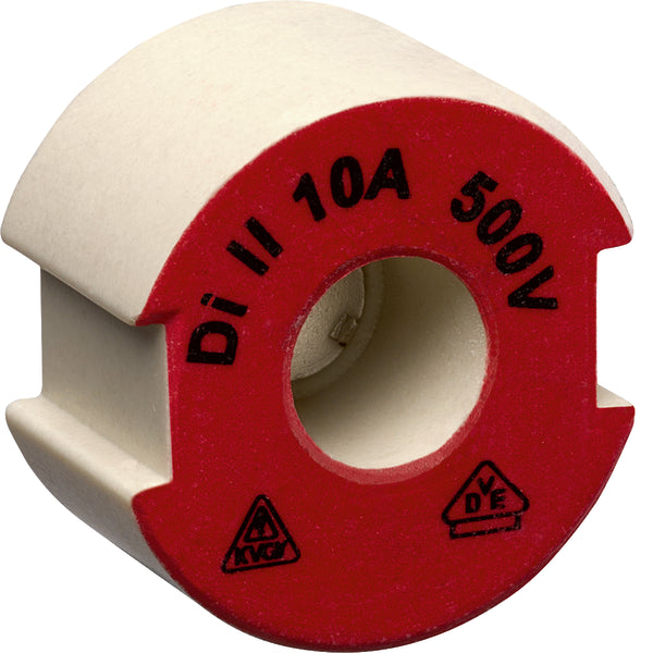 Hager E27 DII Fusible De Cerámica push-in Tornillo 10A 500V - LE27P10 [10 Piezas]