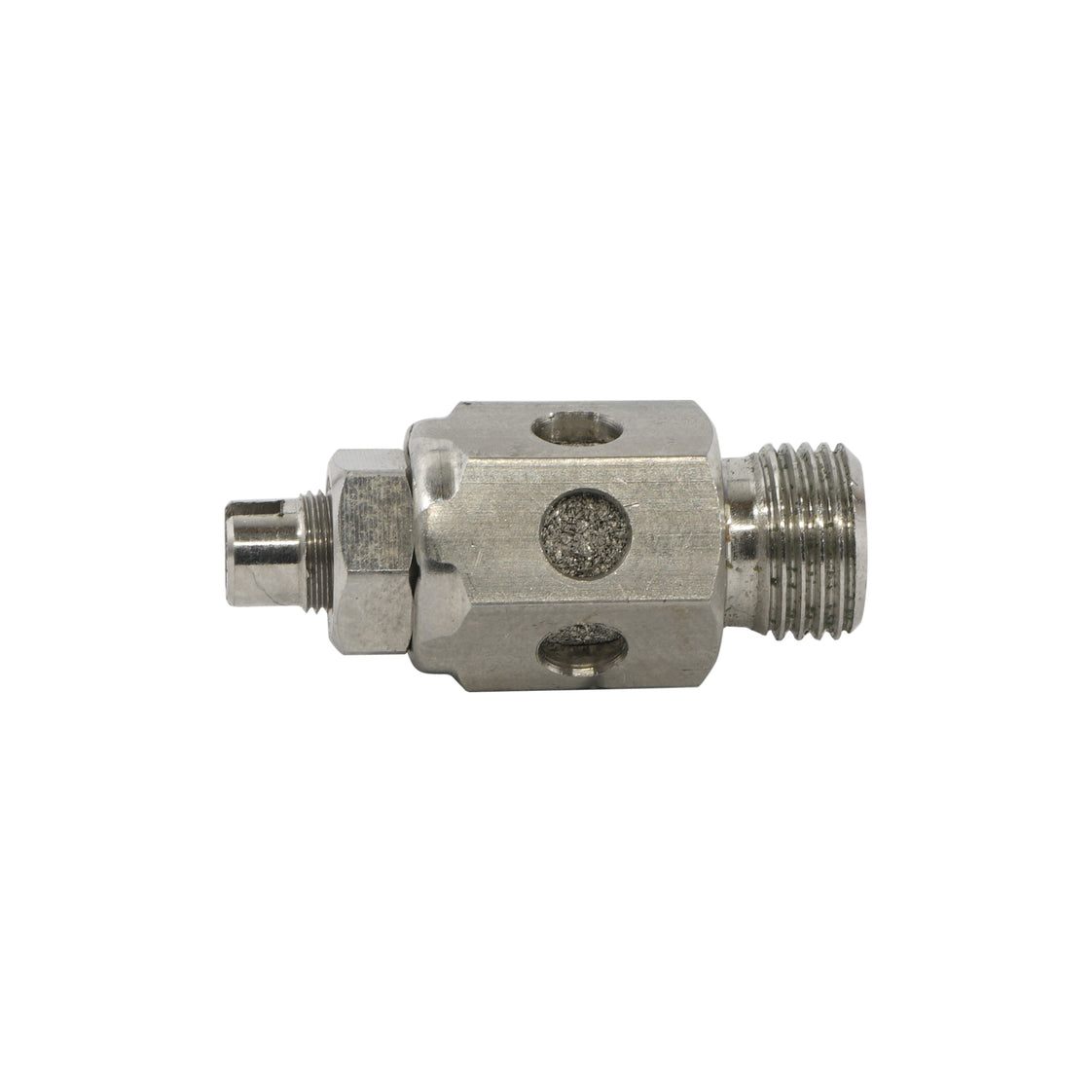 Válvula de mariposa de acero inoxidable G1/8" con silenciador