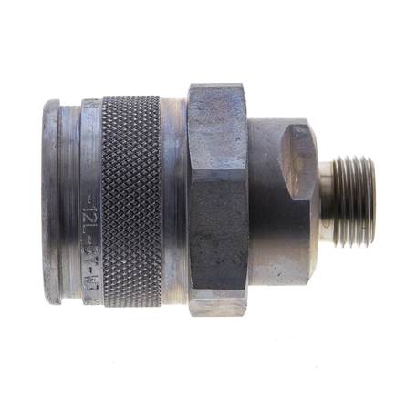 Enchufe hidráulico de acero 12 mm L Anillo de corte ISO 14540/8434-1 D M32 x 3