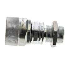 Acero DN 20 Acoplamiento hidráulico Tapón 22 mm L Anillo de compresión Mampara ISO 14541/8434-1 D M42 x 2