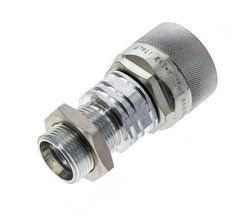 Acero DN 20 Acoplamiento hidráulico Tapón 22 mm L Anillo de compresión Mampara ISO 14541/8434-1 D M42 x 2