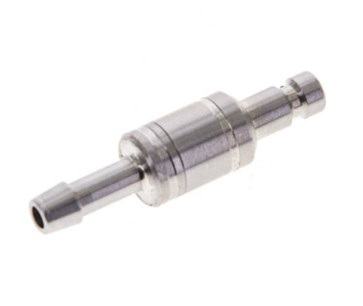 Acero inoxidable 316L DN 2,7 (Micro) Enchufe de anclaje de aire 4 mm Pilar de manguera Doble cierre