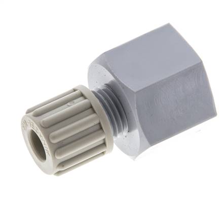 8x6mm & G1/2'' PA Racor recto de compresión con rosca hembra 10 bar