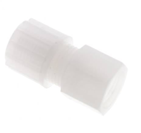 12x10mm & G1/4'' Racor de compresión recto de PVDF con rosca hembra 10 bar