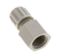 Racor de compresión recto de PP 8x6 mm y G3/8'' con rosca hembra 10 bar