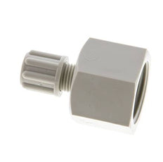 Accesorio de compresión recto de PP de 6x4 mm y G1/2'' con rosca hembra 10 bar