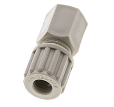 Racor de compresión recto de PP 8x6 mm y G1/4'' con rosca hembra 10 bar