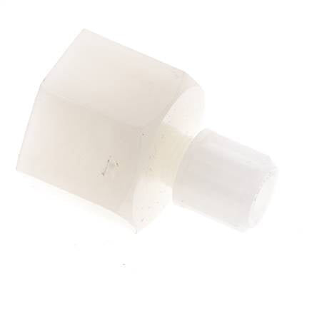 Racor de compresión recto de PVDF de 6x4 mm y G1/2'' con rosca hembra 10 bar