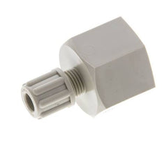 Accesorio de compresión recto de PP de 6x4 mm y G1/2'' con rosca hembra 10 bar