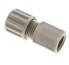 Racor de compresión recto de PP 8x6 mm y G1/4'' con rosca hembra 10 bar