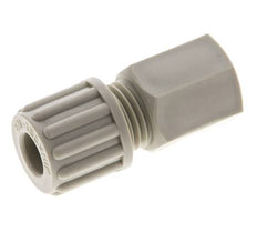 Racor de compresión recto de PP 8x6 mm y G1/4'' con rosca hembra 10 bar
