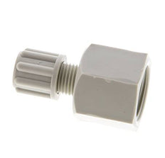 Accesorio de compresión recto de PP de 6x4 mm y G3/8'' con rosca hembra 10 bar