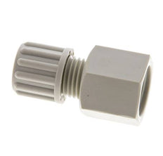 Racor de compresión recto de PP 8x6 mm y G3/8'' con rosca hembra 10 bar