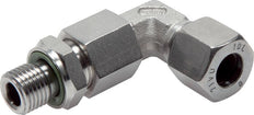 Accesorio de corte codo de acero inoxidable 42L y G1-1/2'' con rosca macho 160 bar ajustable ISO 8434-1