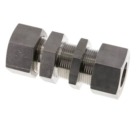25S Racor recto de acero inoxidable Pasamuros 400 bar ISO 8434-1