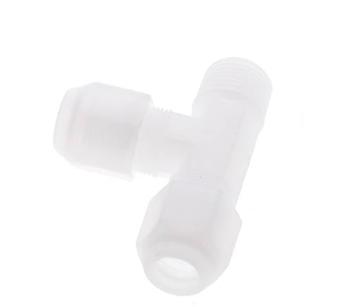 8x10mm & R3/8'' PP Right Angle Hose Fitting with Male Threads 10bar/145psi [2 Piezas]