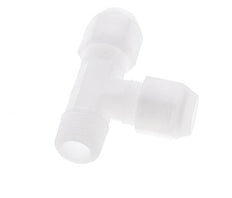 8x10mm & R3/8'' PP Right Angle Hose Fitting with Male Threads 10bar/145psi [2 Piezas]