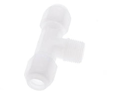 8x10 Mm&R3/8'' PP Tee En Forma De T Con Rosca Macho 10Bar/145Psi [2 Piezas]