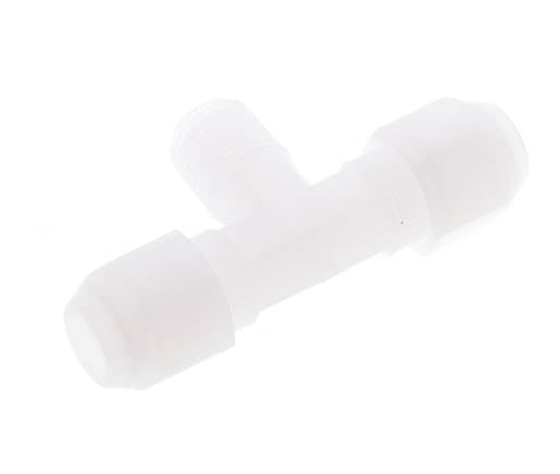 6x8 Mm&R1/4'' PP Tee En Forma De T Con Rosca Macho 10Bar/145Psi [2 Piezas]