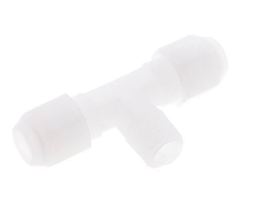 6x8 Mm&R1/4'' PP Tee En Forma De T Con Rosca Macho 10Bar/145Psi [2 Piezas]
