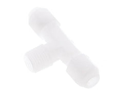 4X6 Mm&R1/4'' PP Conector En Forma De T Para Manguera Con Rosca Macho 10Bar/145Psi [2 Piezas]