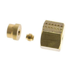 Racor de compresión recto de latón de 4 mm DN 1275 bar DIN EN 1254-2
