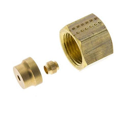 Racor de compresión recto de latón de 4 mm DN 1275 bar DIN EN 1254-2