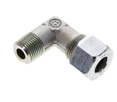 3/8'' NPT Macho x 12S Codo de acero galvanizado de 90 grados Anillo de corte 630 Bar DIN 2353