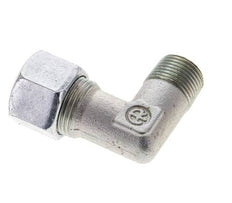 3/8'' NPT Macho x 12S Codo de acero galvanizado de 90 grados Anillo de corte 630 Bar DIN 2353