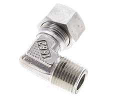 1/2'' NPT Macho x 15L Acero inoxidable Codo de 90 grados Anillo de corte 315 Barra DIN 2353