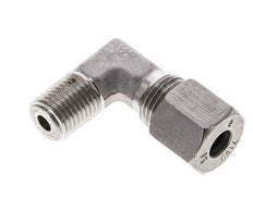 1/4'' NPT Macho x 8S Acero inoxidable Codo de 90 grados Anillo de corte 630 Barra DIN 2353