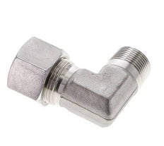 3/4'' NPT Macho x 20S Acero inoxidable Codo de 90 grados Anillo de corte 400 Bar DIN 2353