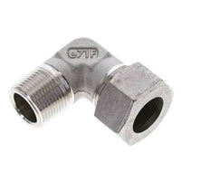 3/4'' NPT Macho x 22L Acero inoxidable Codo de 90 grados Anillo de corte 160 Bar DIN 2353