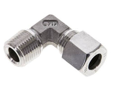 3/8'' NPT Macho x 10L Acero inoxidable Codo de 90 grados Anillo de corte 315 Barra DIN 2353