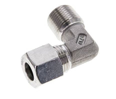 3/8'' NPT Macho x 10L Acero inoxidable Codo de 90 grados Anillo de corte 315 Barra DIN 2353