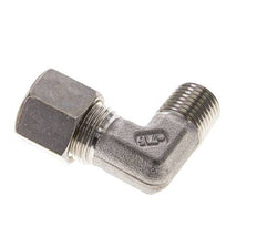 1/4'' NPT Macho x 10L Acero inoxidable Codo de 90 grados Racor de compresión 315 Bar DIN 2353